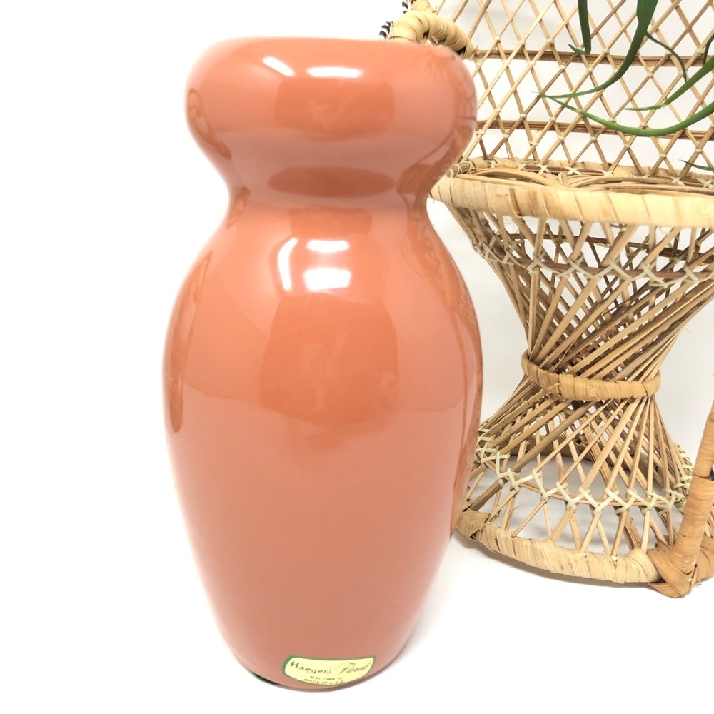 Vintage Haeger Rust Burnt Orange 8 1/4” Vase